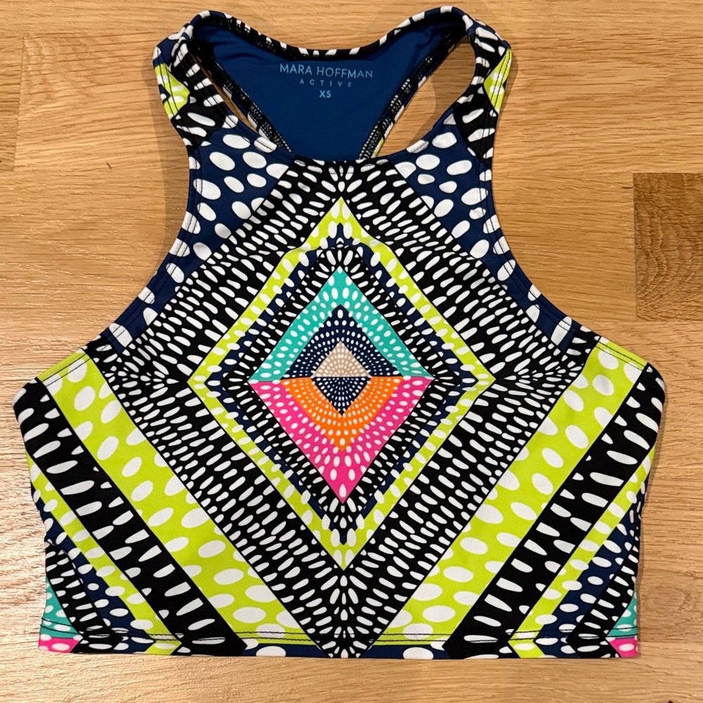 Mara Hoffman Geometric work out top